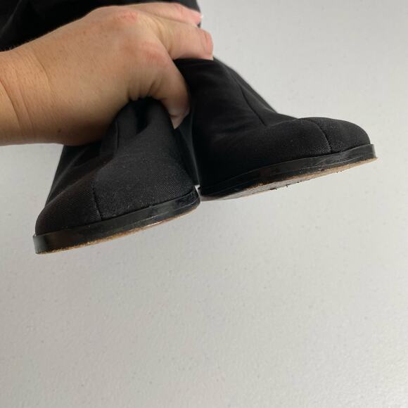 Robert Clergerie Paris Sz 5/6? Sock Boots Black Leather Made in France Designer - Picture 5 of 16